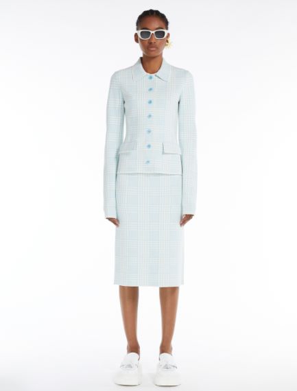 Jacquard-knit jacket