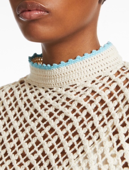 Abito in cotone crochet