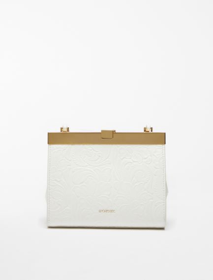 Printed leather bag