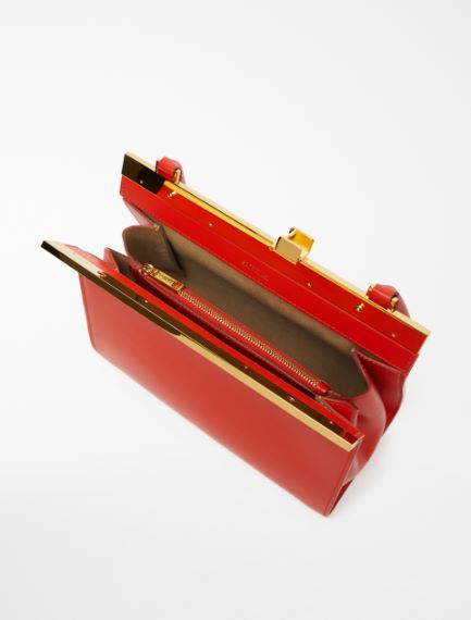 Leather shoulder bag