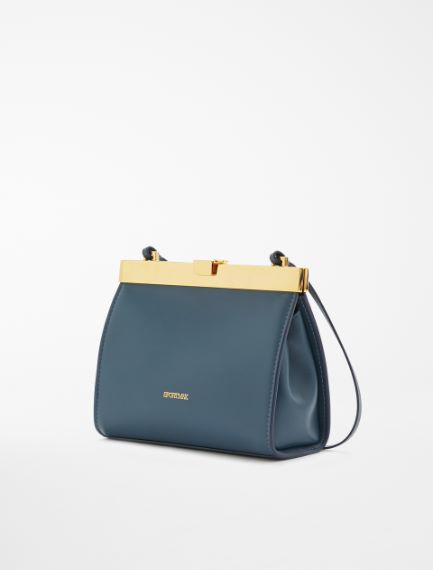 Borsa a tracolla in pelle lucida
