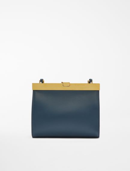 Borsa a tracolla in pelle lucida