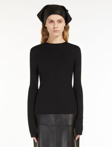 Skintight jersey T-shirt
