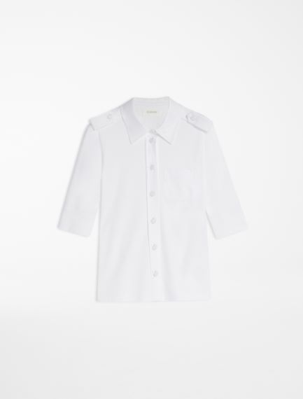 Camicia in jersey con manica corta
