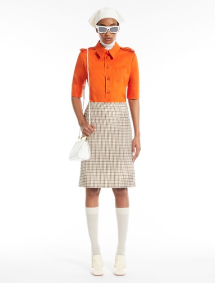 Camicia in jersey con manica corta