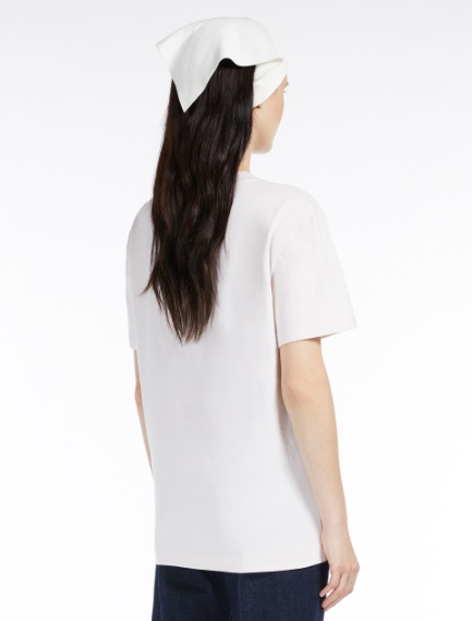 T-shirt con ricamo e paillette