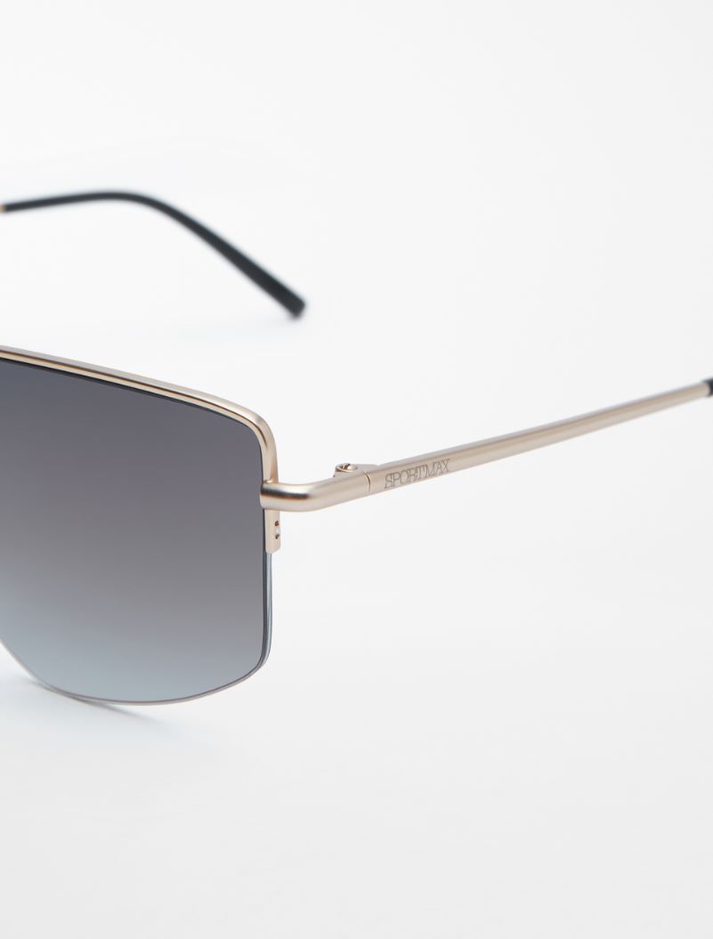 SM0044 Occhiali in metallo, grigio scuro - Sportmax