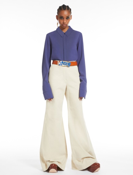 Camicia in crêpe de Chine