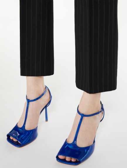 Trumpet flared cropped trousers