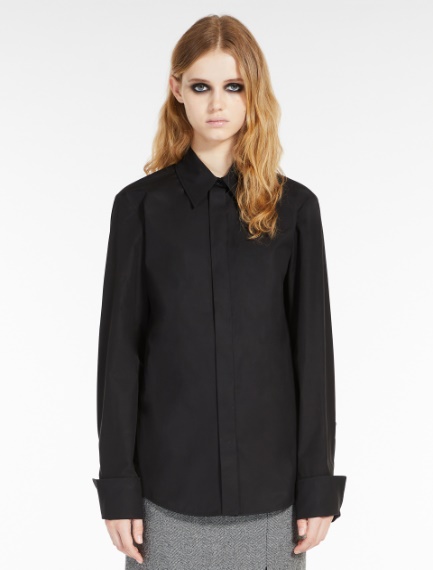 Cotton poplin shirt