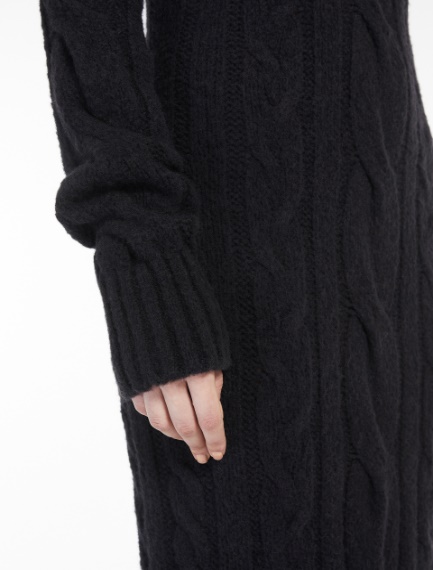 Alpaca-blend tricot dress