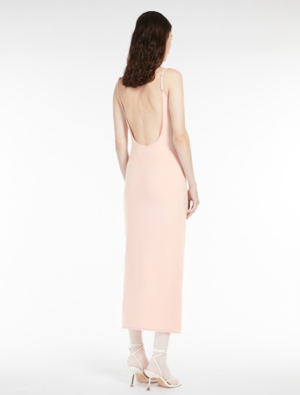 Stretch cashmere bustier dress