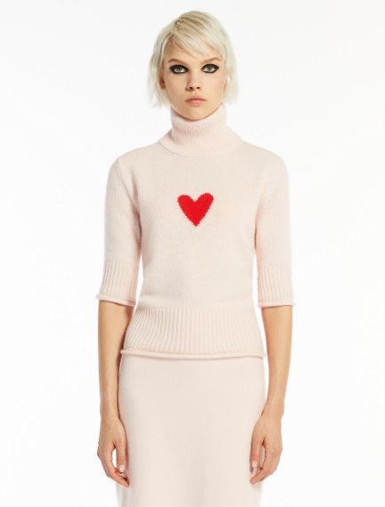 Mock polo neck cashmere jumper