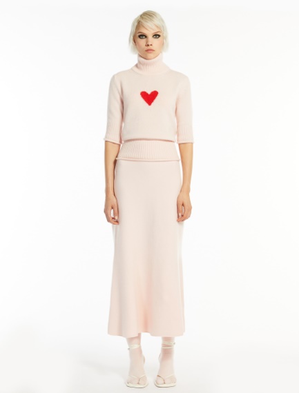 Mock polo neck cashmere jumper