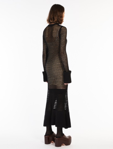 Knitted flounce dress