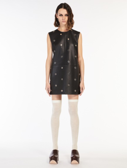 Nappa leather dress