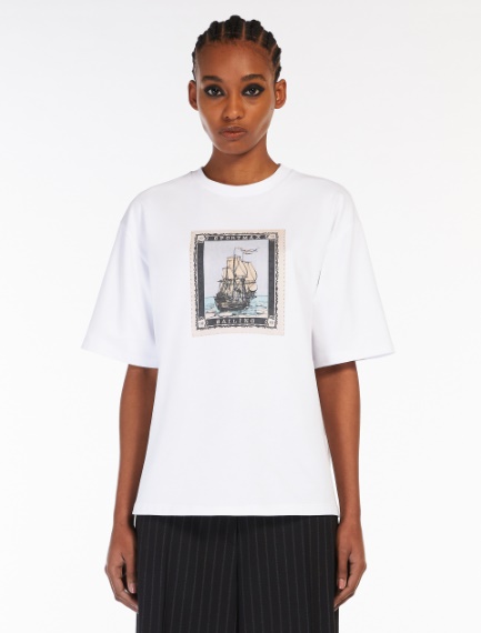 Printed cotton T-shirt