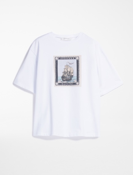 Printed cotton T-shirt