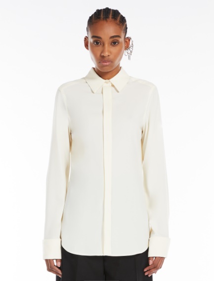 Silk-blend shirt