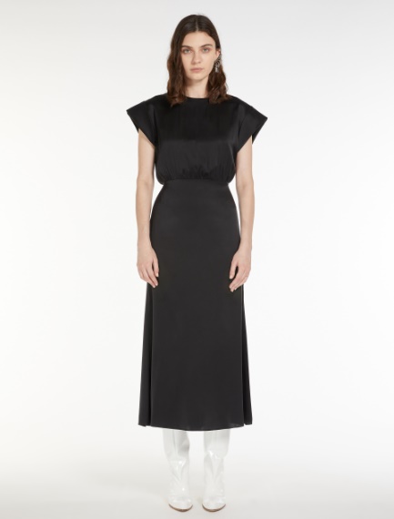 Dress with cap sleeves