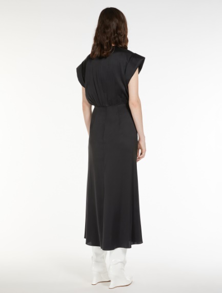 Dress with cap sleeves