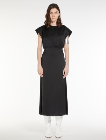 Dress with cap sleeves