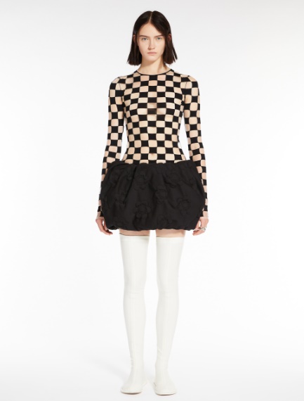 Stretch-viscose jumper - Black - Sportmax