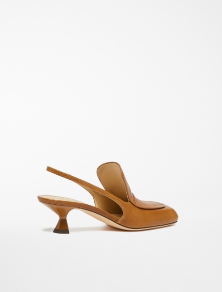 Moccasin slingbacks