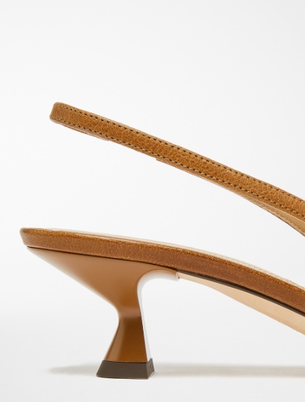 Moccasin slingbacks