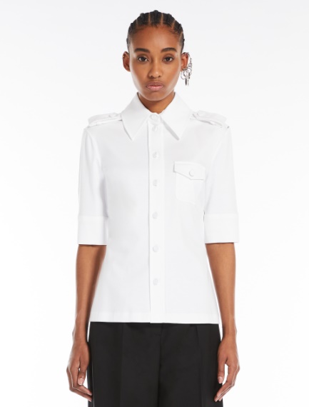 Shirt with epaulettes