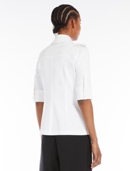 Shirt with epaulettes