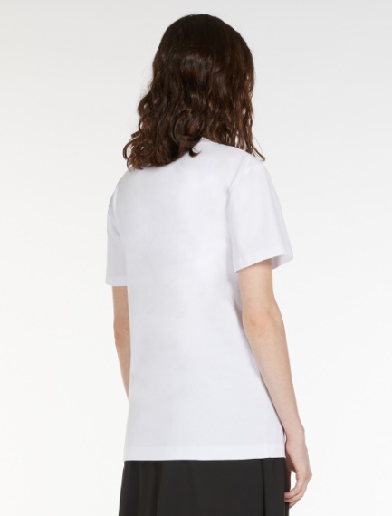 T-shirt with embroidery and sequins