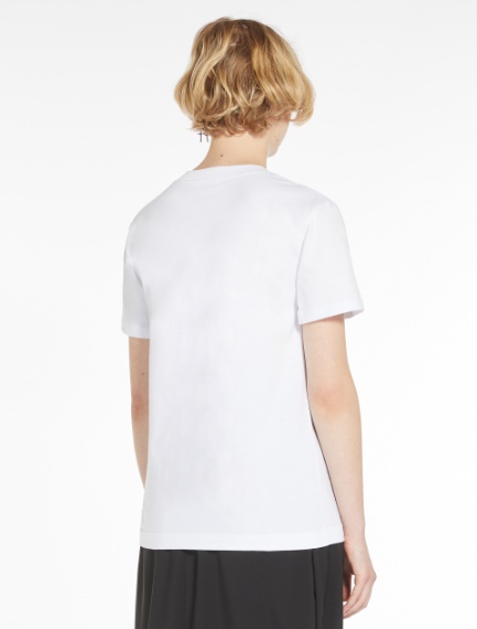 T-shirt with embroidery and sequins
