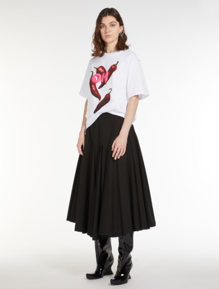 Boxy T-shirt with print