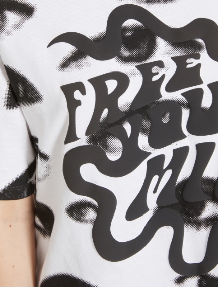 Boxy T-shirt with print