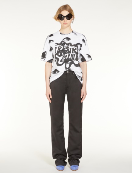 Boxy T-shirt with print