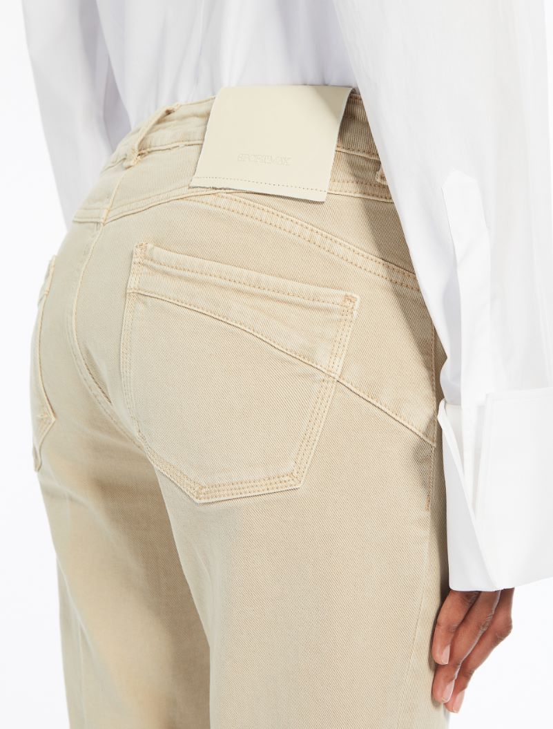 Perfect-fit mini flare jeans - Beige - Sportmax Perfect-fit mini flare jeans - Beige - Sportmax
