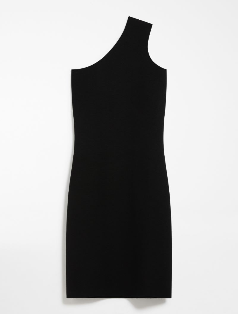 Zara black one top shoulder dress