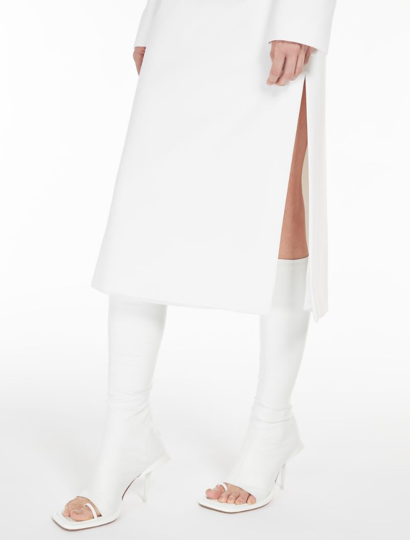 Scuba jersey dress, optical white Sportmax