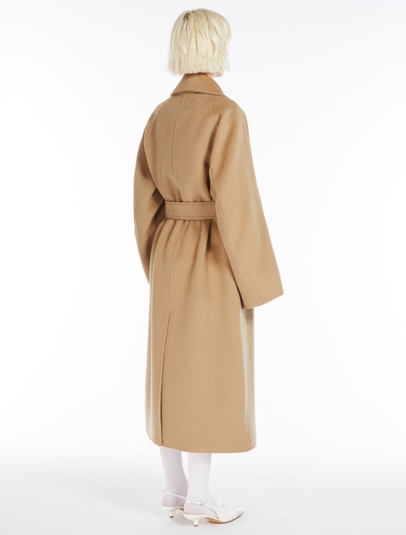 Cappotto a vestaglia in misto cashmere - BEIGE - Sportmax