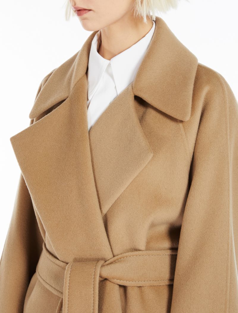 Cappotto a vestaglia in misto cashmere - BEIGE - Sportmax