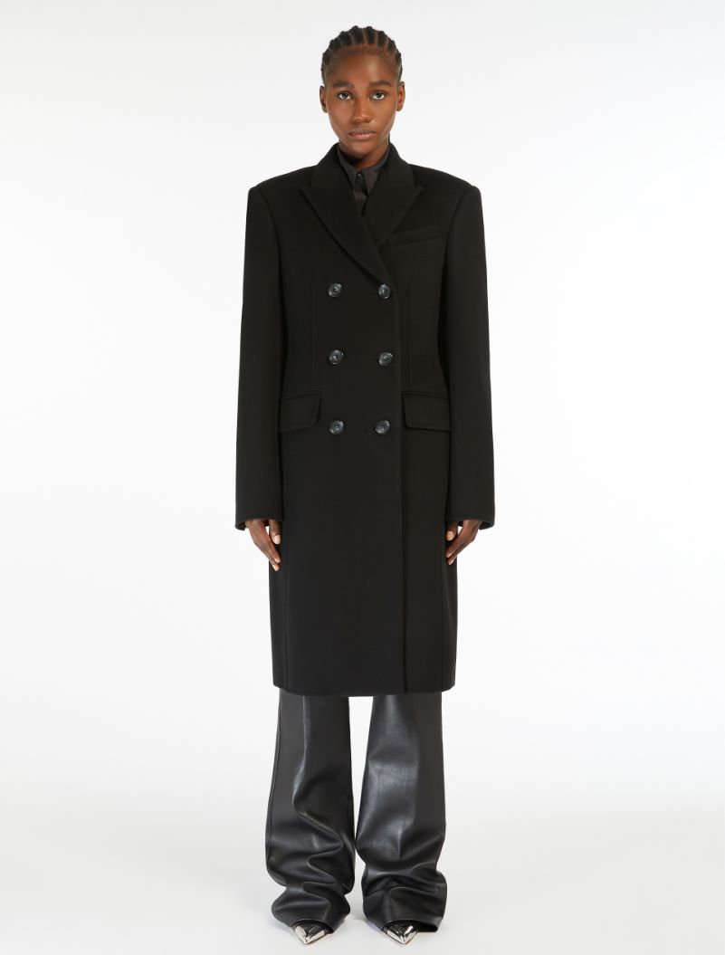 Slim-fit wool coat - BLACK - Sportmax