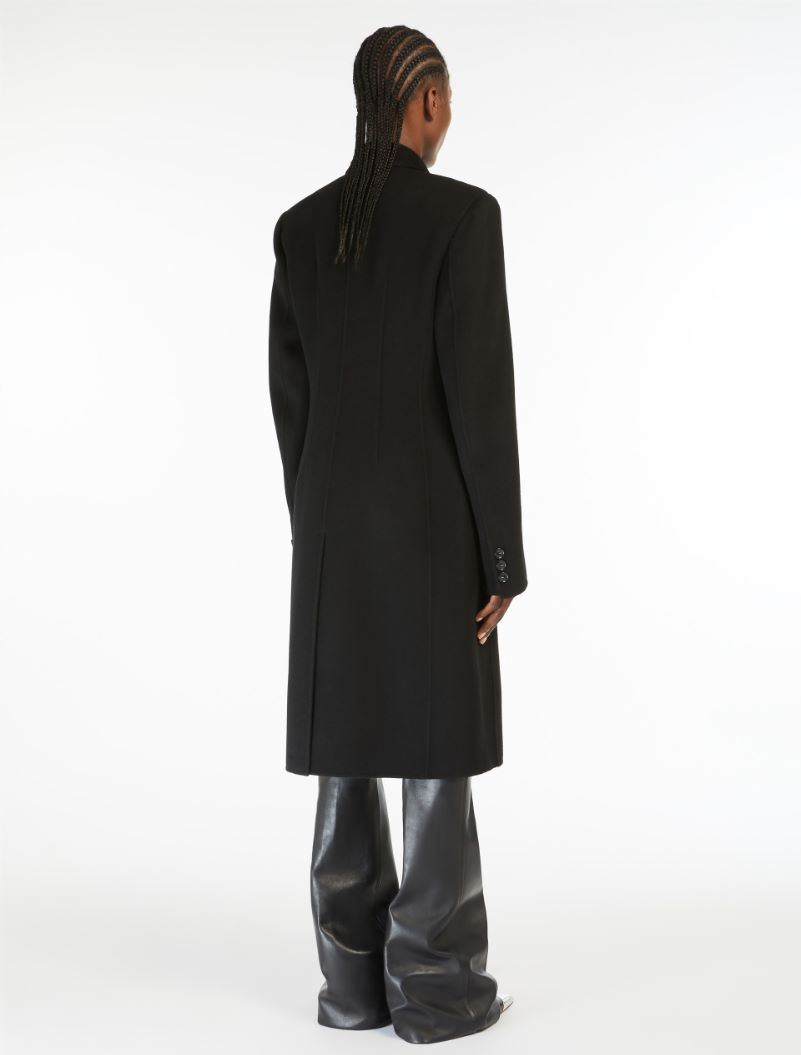 Slim-fit wool coat - BLACK - Sportmax