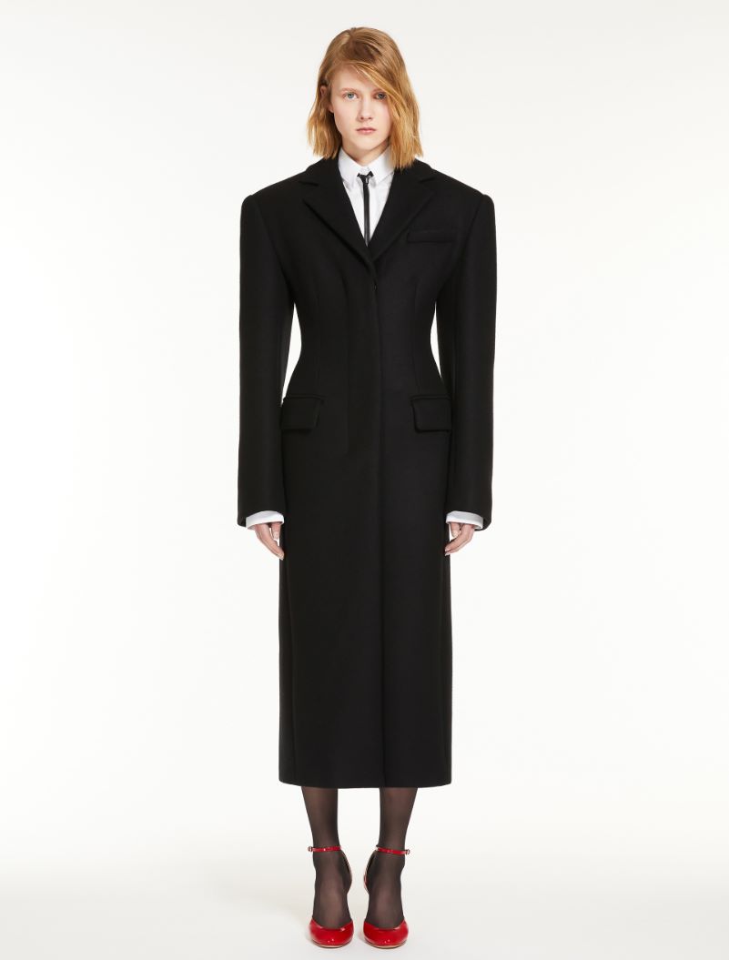 Feminine cashmere-blend coat - BLACK - Sportmax