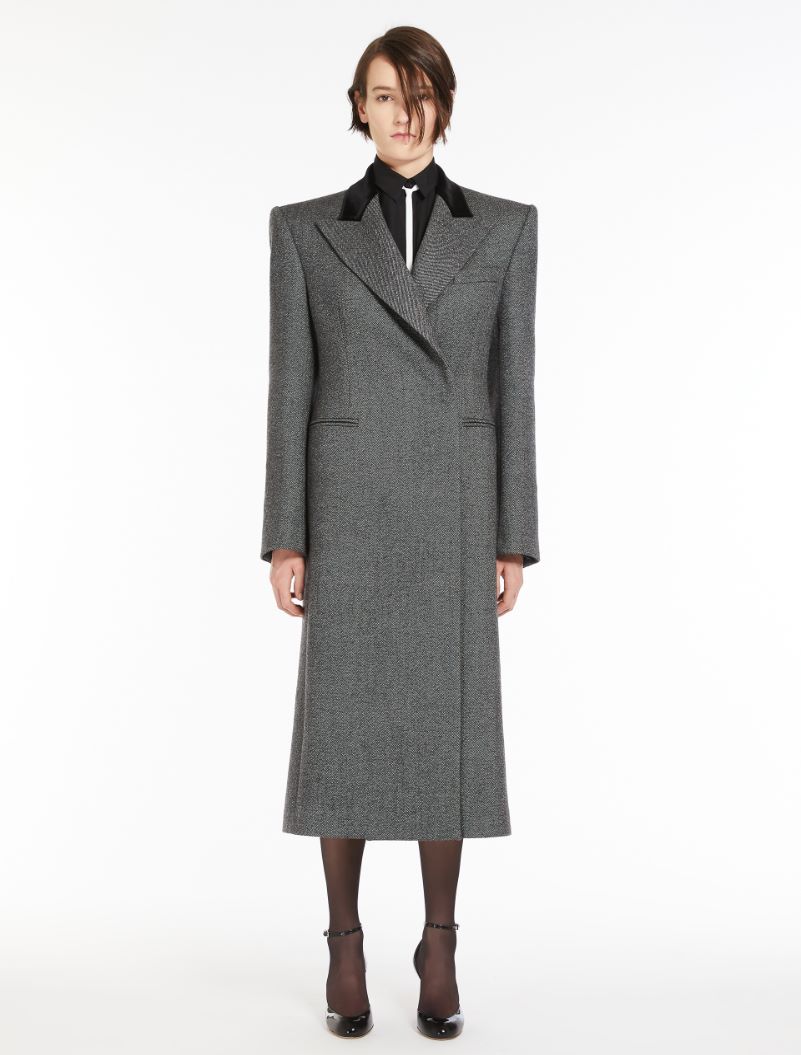 Oversized masculine coat - DARK GREY - Sportmax