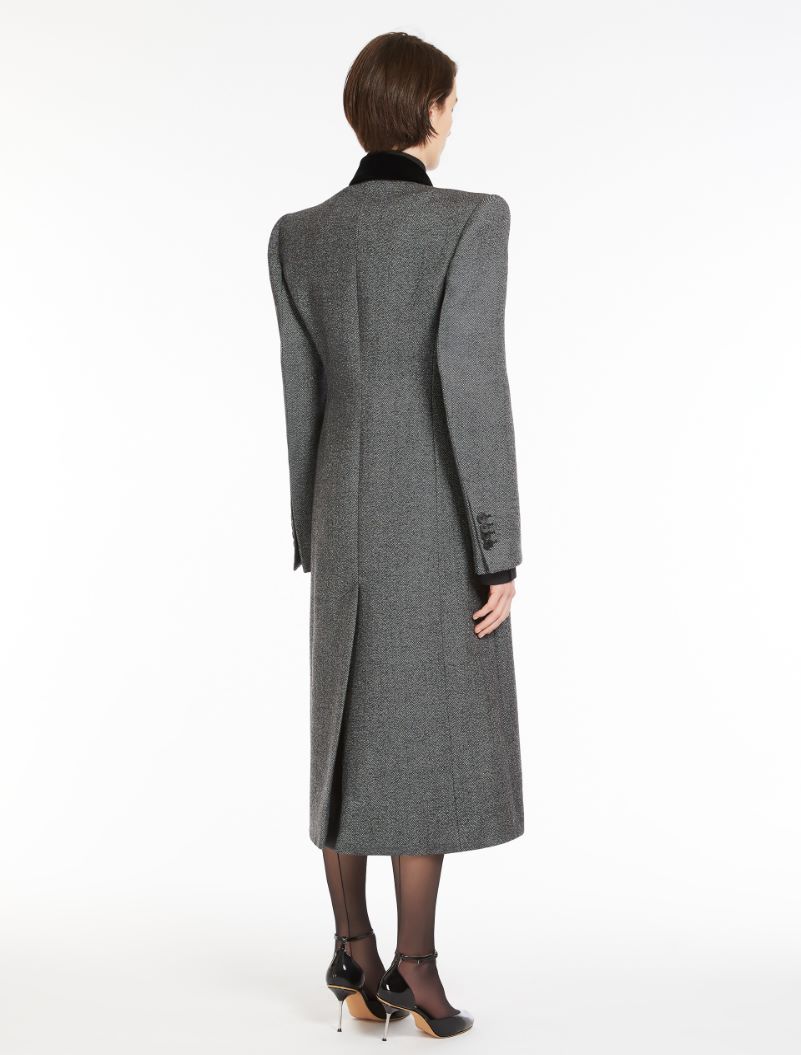 Oversized masculine coat - DARK GREY - Sportmax