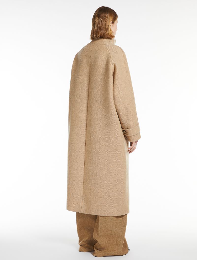 Comfort-fit wool-blend coat - BISCUIT - Sportmax