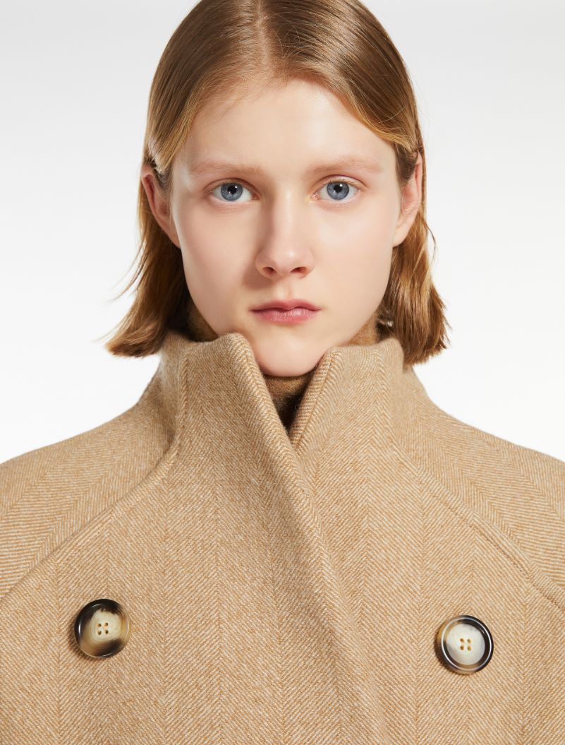 Comfort-fit wool-blend coat - BISCUIT - Sportmax