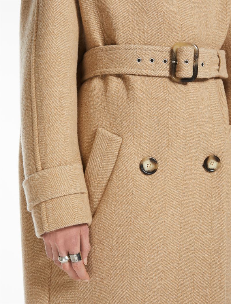 Comfort-fit wool-blend coat - BISCUIT - Sportmax