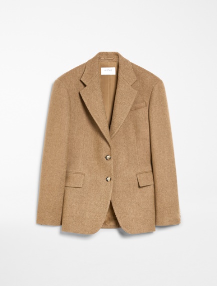 Slim-fit tweed blazer - BISCUIT - Sportmax